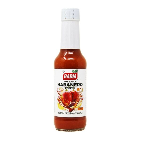 SALSA HOT SAUCE HABANERO PEPPER X 155ML- BADIA ORIGEN (EEUU)