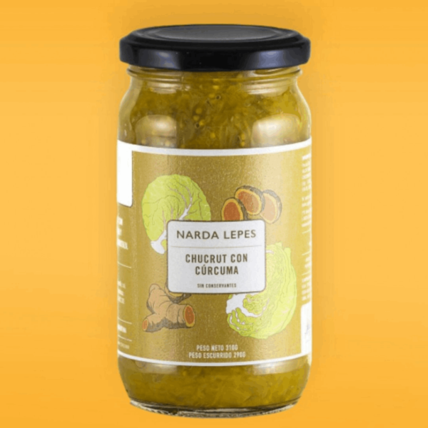Narda Lepes Chucrut Con Curcuma x 310gr